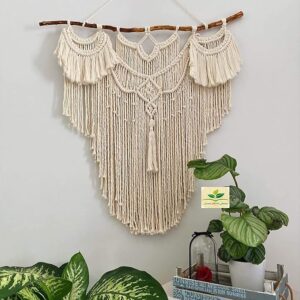 home decor macrame wall hanging wedding decor macrame boho wall decor fibre big cotton boho chic wedding accessories. (design a)