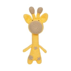giraffe crochet soft doll handmade soft toy doll for kids girls | washable & 6+ months up babies