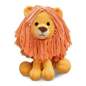 handmade crochet lion toy, asad, cute soft/stuffed animal toys for kids,25 cms, eco friendly decor and gifting material