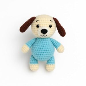 cute guffy crochet handmade dog stuffed toy | designer crochet toy | birthday, baby shower gift, colorfull guffy dog stuffed crochet toy | (blue) soft toys for baby girl & boy